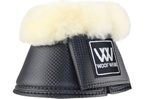 Woof Wear Pro Overreach Sheepskin Boots Black - Professional standard durable 7mm neoprene overreach boot
