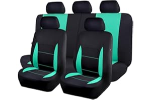 ‎FLYING BANNER Flying Banner Sitzbezüge Auto Universal Set (Vollständige Reihe, Mintgrün und Schwarz)