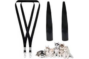 CLDURHGE 2 Stück Hundepfeife mit Pfeifenband Hundepfeife Rückruf laut und weitreichend für Hundeerziehung Hundetraining