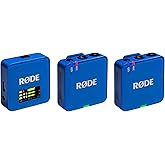 R&Oslash;DE Wireless GO (Gen 3) - &Uuml;&ccedil;&uuml;nc&uuml; Nesil, 32-bit, &Ccedil;ift Vericili, Kayıt &ouml;zellikli Kablosuz Mikrofon Seti (Kobalt)