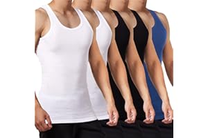 FALARY Męska Podkoszulka Dopasowana 100% Bawełny 5 Szt