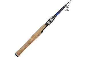 EOW XPEDITE PRO Portable Telescopic Casting and Spinning Fishing Rods, 24T Carbon Blanks & Solid Carbon Tip, Cork Handle, Travel Rod, Short Collapsible Rods