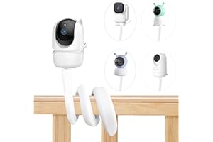 Derebir Babyphone Halterung kompatibel mit für GHB ‎5 Zoll/BOIFUN ‎Baby 6T/ Momcozy ‎BM01/BM03/GHB ABM720 Babyphone Kamera,Baby kameras Halterung kompatibel mit für1/4 Babyphonemit Gewinde (18,3 inch)