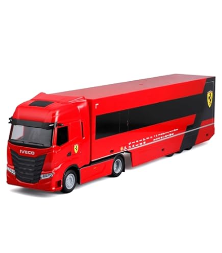 Camión Scania 770S A Escala 1:43 De Bburago - Modelo Metálico, 38.5 Cm, Con Remolque Eibach