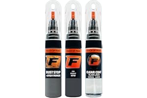 F FIRANTO FIRANTO Stylo Peinture de Voiture pour Renault KPW Gris Urban réparation Couleur Voiture 3 en 1, Rayures Stylo retouche Peinture 15ml avec Pinceau, apprêt, Laque