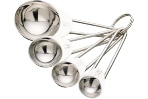 KC BLUE Kitchen Craft Set 4 cucchiai dosatori in acciaio INOX