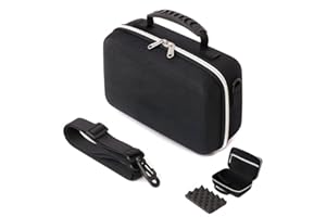 TEKXDD Étui Rigide pour Mini projecteur,Eva Portable avec Protection Intégrale à 360°,Compatible avec Plus de Projecteur, Appareil Photo, VR