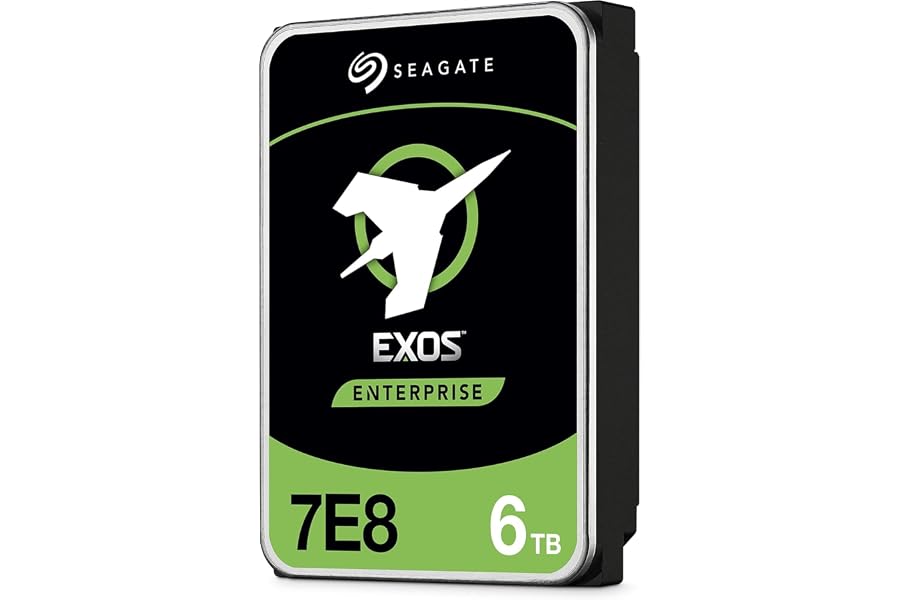 Seagate Exos 7E8 6TB Interne Server Festplatte ST6000NM0115 3,5 Zoll HDD SATA 6Gb/s 7200RPM 256MB Cache (generalüberholt