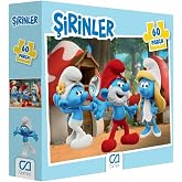CA Games Şirinler Lisanslı 60 Par&ccedil;a 34x24cm &Ccedil;ocuk Puzzle Yapboz Serisi