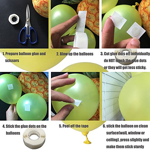 400 Dots of Glue Punkte Kleber Klebeband Kleber Ballon Punkt 4 Rolls für Dekoration Handgefertigte Kunst und Handwerk - 5