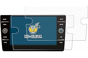 brotect 2-Pièces Protection Ecran pour Volkswagen Golf 7 2019 Discover Media 8" - Film Protection Ultra Clair