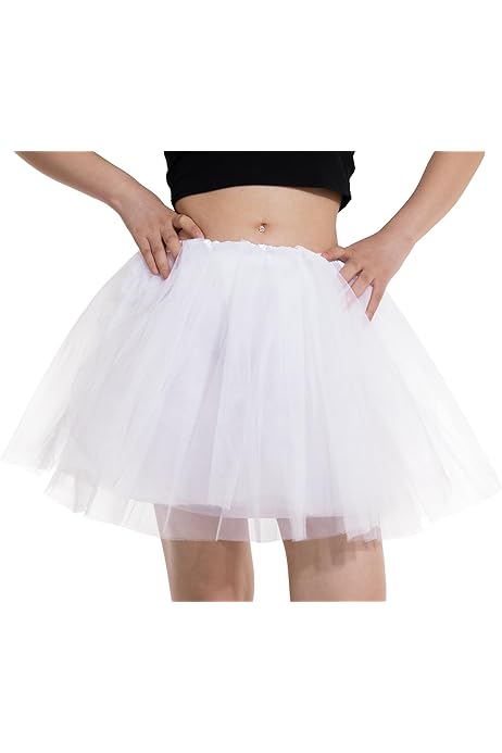 Tulle Skirt Falda Tul Blanca Mujer Tutu Niña Falda Tutú Elástica