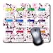 Produktbild Mauspad für Gaming, Komfortables Mauspad, gummierte Unterseite, Rutschfest für Computer, Laptop, personalisierbar, rechteckig, 2019 Kalender mit Blumen-Kirschblüten