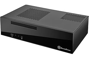 SilverStone SST-ML09B - Milo Mini-ITX kompaktowa obudowa HTPC Desktop, czarna