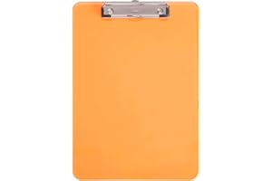 MAUL Porte - bloc MAULneon matière plastique avec patte d'accrochage 2340641 orange transparent