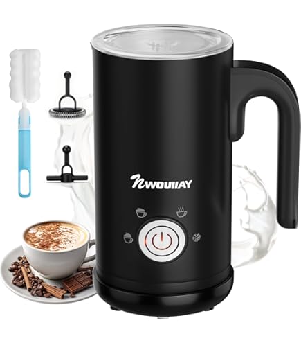 Instant Pot Melkopschuimer, 4-in-1 elektrische melkstomer, 10oz/295 ml automatische warme en koude schuimmaker en melkwarmer voor latte, cappuccino's, macchiato, 500 W