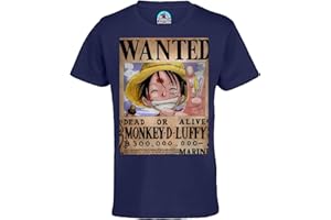 FRENCH UNICORN T-Shirt Enfant Mixte One Piece Monkey D Luffy Recompense 300 Millions De Berry