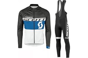 Ridbuon Abbigliamento Ciclismo Uomo Invernale Tute Da Ciclismo Completino Ciclismo Maglia Bici Termico Uomo Pantaloni Imbottiti Con 3D Gel Traspirante Sportivo
