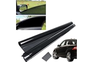 CTOPKATUO Sichtschutz Autofenster Tönungsfolie 50x300cm, Verdunkelung Auto Fenster Camping Sonnenschutz Folie Mit UV Schutz, Fensterfolie Schwarz Für Fahrzeuge Sonnenschutz (VLT 5%)