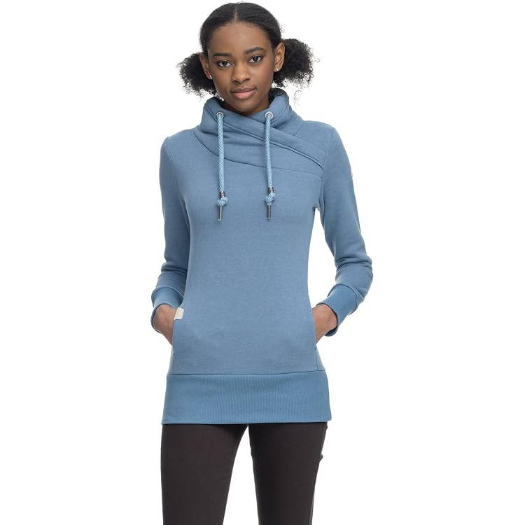 Veste De Survêtement Ragwear Rumika Zip – Sweat à Capuche Avec Bandes Tricolores, Coupe Droite, Pour Femme