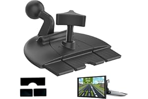 Musiook 1 PCS CD Phone Holder for Car, Universal CD Slot Phone Holder for Car, Portable Radio Bracket, Carplay GPS Navigator Holders Base 17.2mm Ball Joint Holders, Secure and Stable Fit