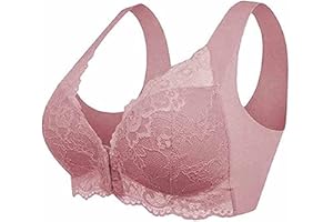 CARGIS Front Closure Beauty Back Comfy Bra,5D Shaping Push Up Seamless No Trace Beauty Back Sports Comfy Bra,Womens Casual Comfort Lace bra