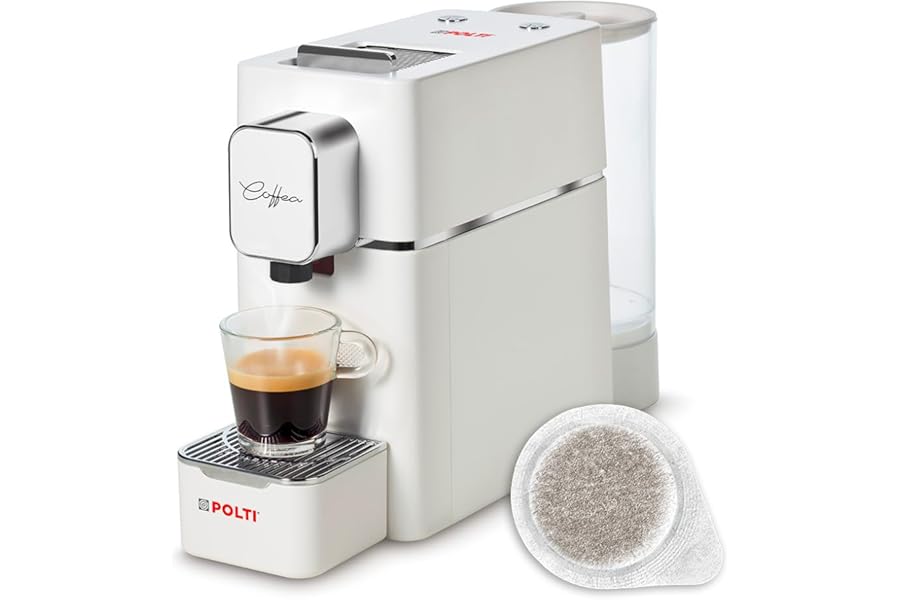 Polti Coffea S15W, Espresso Coffee Machine, Compatible with E.S.E. Pods 44 mm, Tank 0.85L, Pump Pressure 19 bar, White4.3 out of 5 stars1,143€99.99