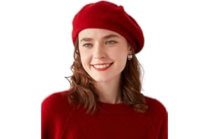 Ailaile Kaszmirowe berety czapki typu beanie damskie zimowe ciepłe wełna merynosowa modna dzianinowa czapka