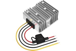 BGOODVISION Conversor DC DC 12V to 24V DC Converter 12V to 24V 15A 360W with Fuse Waterproof Step Up Converter for Golf Cart LED Light Car Motor Truck Vehicle Boat etc (DC9-20V Wide Input)