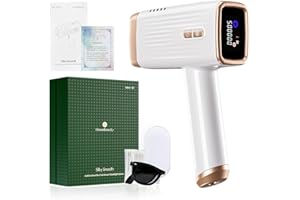 KinseiBeauty E3 Épilateurs à Lumière Pulsée IPL avec Refroidissement ICE, 500 000flashs, 5 niveaux, Epilation Laser, Epilateur Laser, Épilation Intégrale Indolore et DéFinitive(lampe HR)