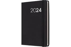 COLLINS DEBDEN Collins Legacy 2024 dziennik kieszonkowy na tydzień, planer biznesowy i organizer, od stycznia do grudnia 2024 r., tygodniowy - czarny, CL73.99-24