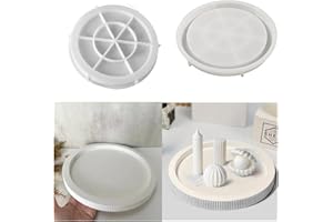 Maygone Runde Tablett Form Untersetzer Silikonform Harz Gießform Beton Zement Handwerk Formen