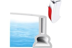 JREHUIG Samoprzylepna uszczelka prysznicowa 2 m, silikonowa, biała, listwa chroniąca przed wodą, do kuchni, łazienki (2 m - 3 x 5 cm)