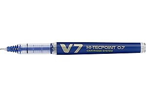 Pilot V7 Hi-Tecpoint - Bolígrafo recargable (10 unidades), color azul