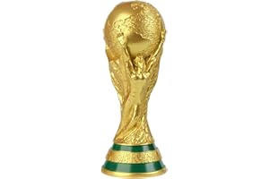 BURUVO Coppa del Mondo 2022 Replica Partita Campioni Tifosi Competizioni Vincitori Trofeo Coppa del Mondo Modelli di Memoria Statua for Uomini E Ragazzi (Color : Gold Trophy, Size : 16cm/6.30in)