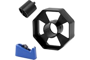 APOMOONS Replacement Tape Dispenser Wheel Black Durable Tape Dispenser Core and Wheel Sellotape Dispenser Wheel Desktop Black Durable Replacement Part 25mm Cellotape Dispenser for Shop Office School