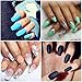 Ejiubas Clear Ballerina Design Full Cover Artificial False Nail Tip - Pack of 500 Pcs with Clear Case