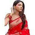 Shiv Textiles Women's Banarasi Silk Saree