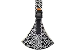 EnixwH Babytrage Neugeborene Ab Geburt, Verstellbare Baby Carrier for Newborns, Kindertrage Seitlich Schwarz, Hüfttrage für Kleinkinder, Kleinkind Trage Seitlich, Kleinkinder bis 15 KG (Bonsai-Muster)