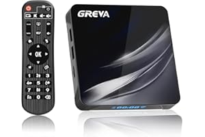 GREVA Android TV Box 4K, Android Box 11.0 mit 2GB RAM 16GB ROM Amlogic S905W2 WiFi 2.4G/ 5.8G 10/100M LAN Enternet Bluetooth 4.2 Smart TV Box Android mit Fernbedienung