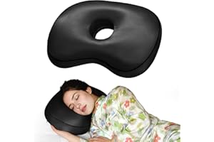 Nockovi Ohr-Piercing-Kissen für Seitenschläfer, orthopädische Unterstützung mit Ohrloch-Schmerzlinderung und abnehmbarem Bezug, 30,5 x 48,3 cm, für gepiercte Ohren