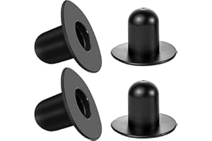 YEOVIBL 4 Stück Pool Stopfen Dichtstopfen Rohrstopfen Winterstopfen für Schwimmbecken, Konischer Gummistopfen zum Abdichten von Ablassventilen, Kompatibel mit Bestway und Intex Pools (Schwarz)