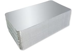 BOLSEMACK Base en carton métallisé argent 170x235 mm. pour tranchements (25 pièces.)