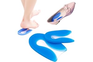 CUTIOLLY Talonera de Silicona,Plantillas de Espolón Calcáneo,Almohadillas de gel para Taloneras,Fascitis Plantar Aquiles Calcaneo Espolon Espolones del Talón y dolor de Aquiles Taloneras y Cojines