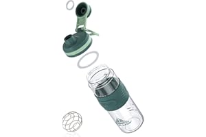 PZMLOASN Protein Shaker,shaker für eiweiß- & sportgetränke- für super cremige Fitness Eiweiß Shaker,shaker proteinshake 650ml - Langlebiger, Auslaufsicherer, gym shaker BPA-frei (Grün, 650ML)