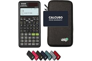 Casio fx-991ES Plus 2nd Edition con Funda Protectora WYNGS Gris Oscuro - Calculadora Científica - Paquete Básico