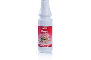 Sirope Fresa JUMEL formato hostelería. Botella 1Kg sin gluten. Pack 6 Uds.