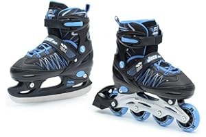 SMJ sport Patins à glace 2 en 1 pour enfant - Réglables - ABEC7 Jack