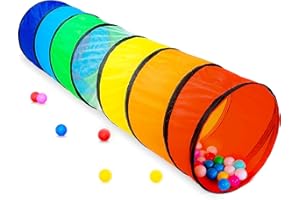 NUBUNI Tunnel Bambini XL 180 cm. : Psicomotricita Materiale : Tenda Tubo Gioco per Natale