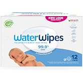 WaterWipes Yeni Doğan & Hassas Ciltler i&ccedil;in 720 Yaprak Bebek Islak Mendili (12 x 60 Adet), Bitki Tabanlı